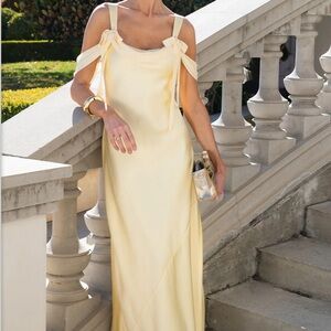 Show Me Your MuMu Yellow Maxi Dress